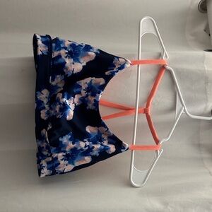 Old Navy Floral Print Bra - Navy and Pink